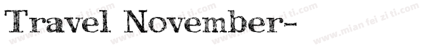 Travel November字体转换
